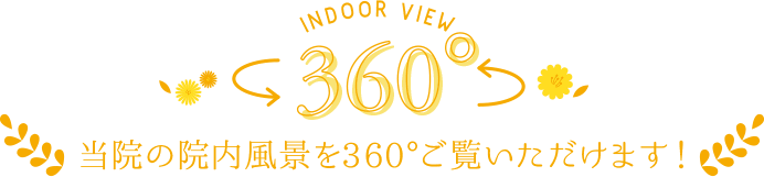 Indoor View 360・当院の院内風景を360°ご覧いただけます！